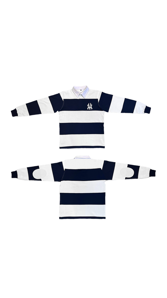 “Wavy Navy” Rugby Shirt